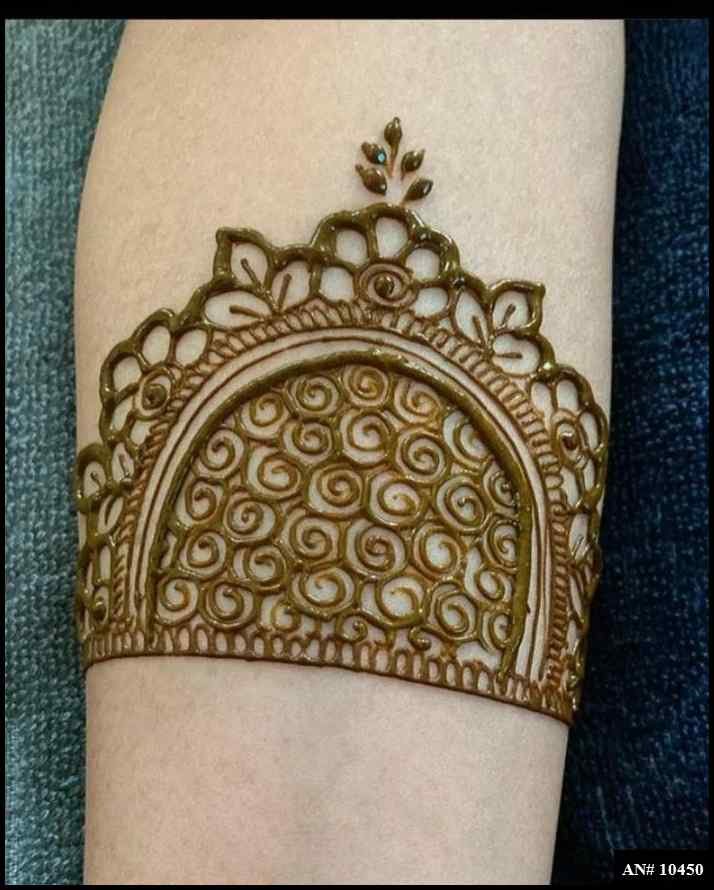 Front Hand Mehndi Design AN 10450