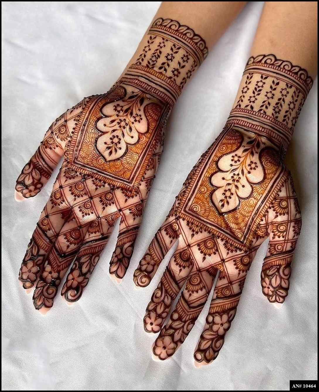 Front Hand Mehndi Design AN 10464