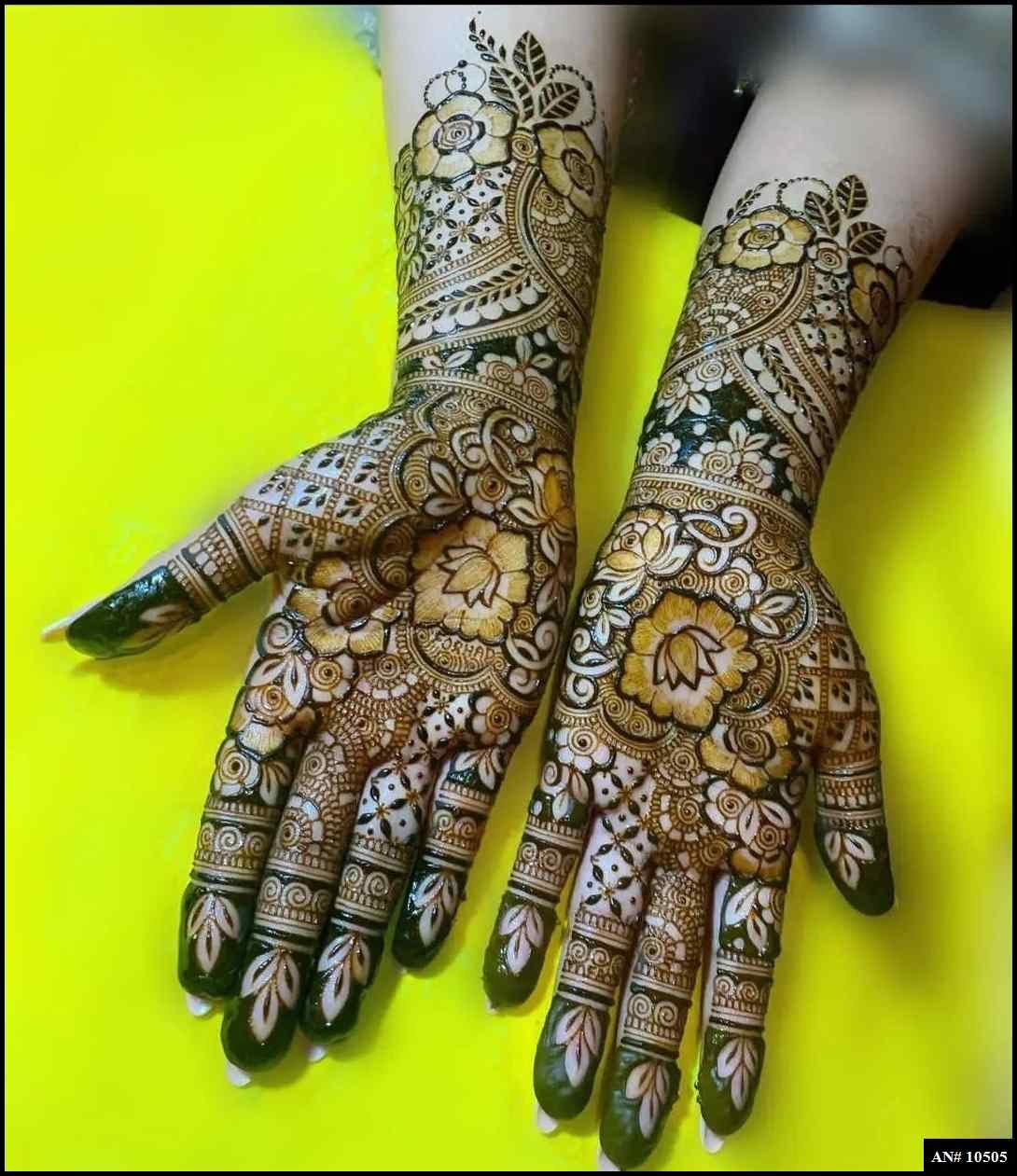 Front Hand Mehndi Design AN 10505