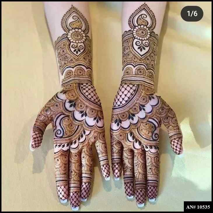 Front Hand Mehndi Design AN 10535