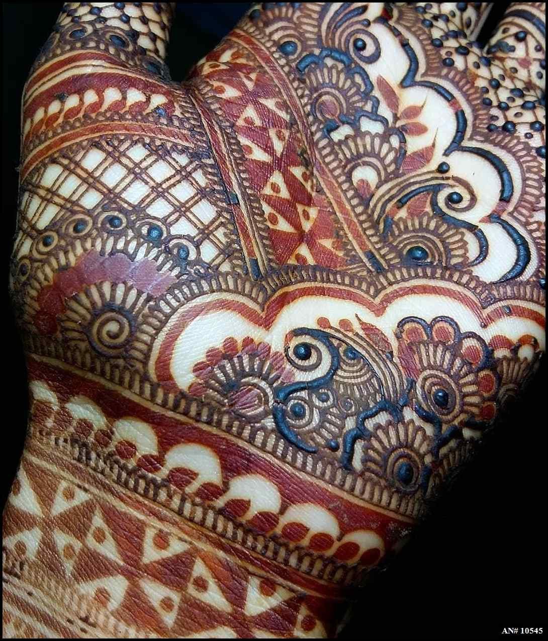 Front Hand Mehndi Design AN 10545