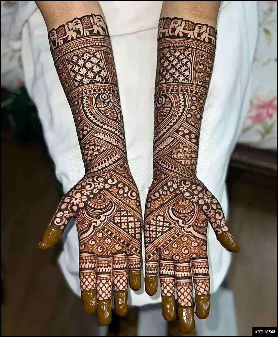 Front Hand Mehndi Design [AN 10568]