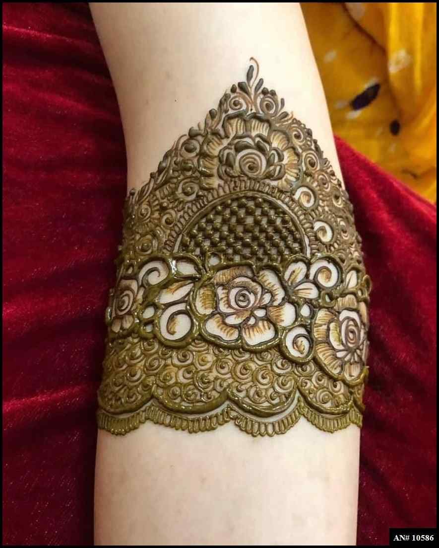 Front Hand Mehndi Design AN 10586