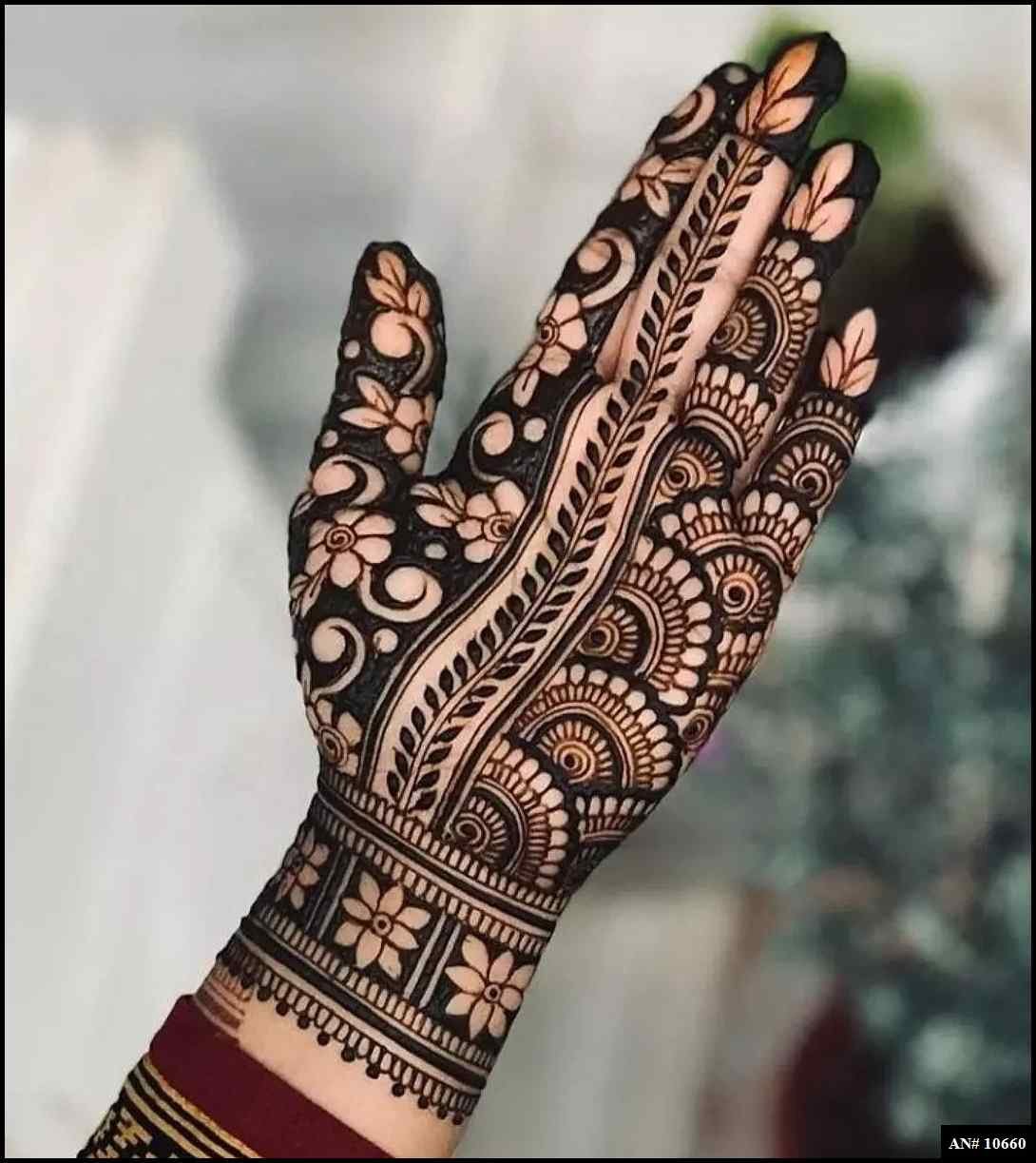 Front Hand Mehndi Design AN 10660