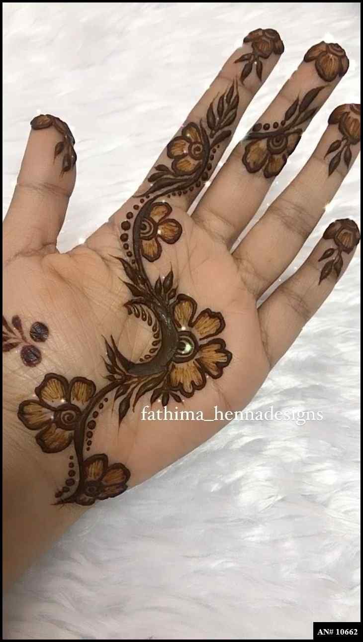 Front Hand Mehndi Design AN 10662