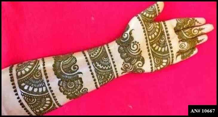 Front Hand Mehndi Design AN 10667