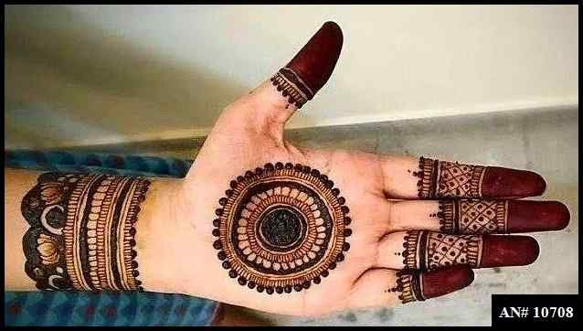 Front Hand Mehndi Design AN 10708