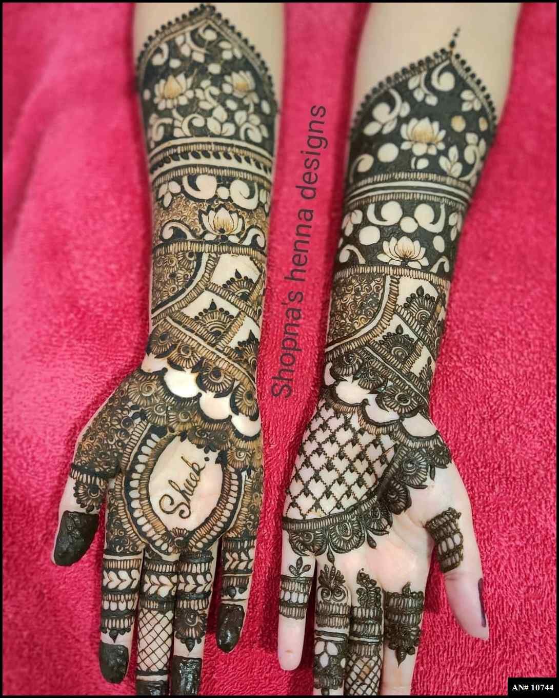 Front Hand Mehndi Design AN 10744