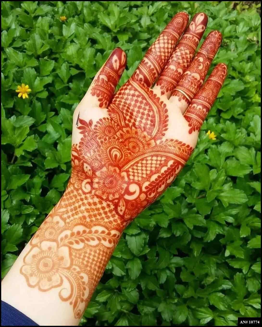 Front Hand Mehndi Design AN 10774