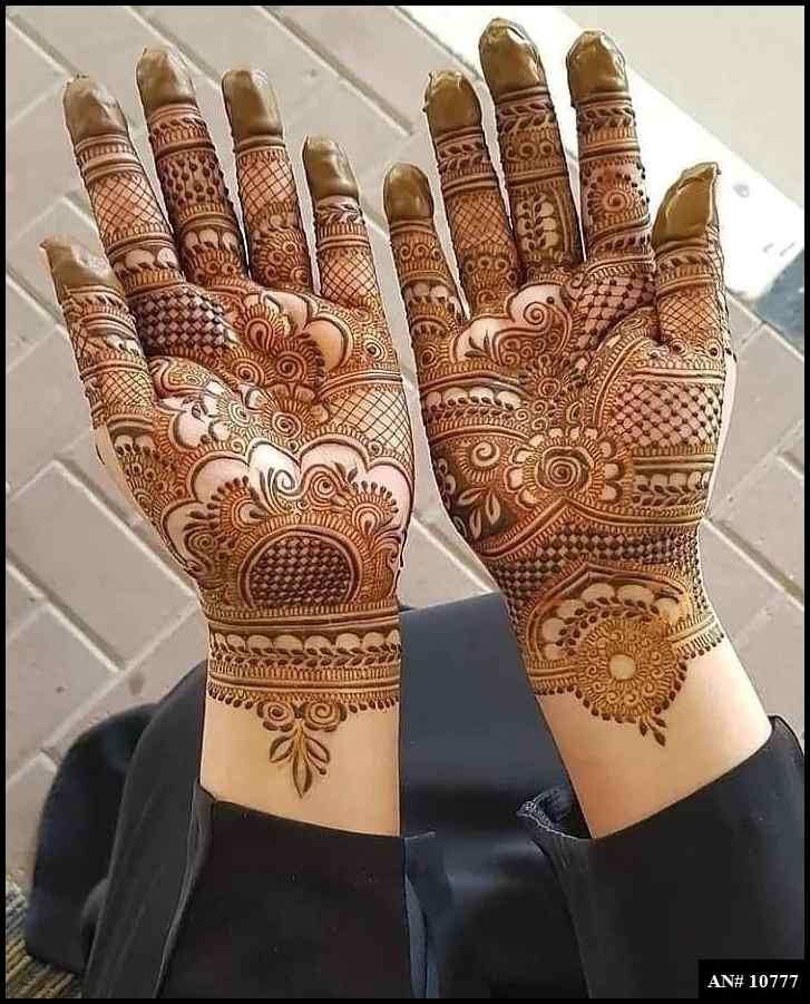 Front Hand Mehndi Design AN 10777