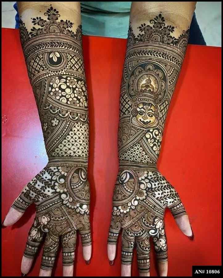 Front Hand Mehndi Design AN 10806