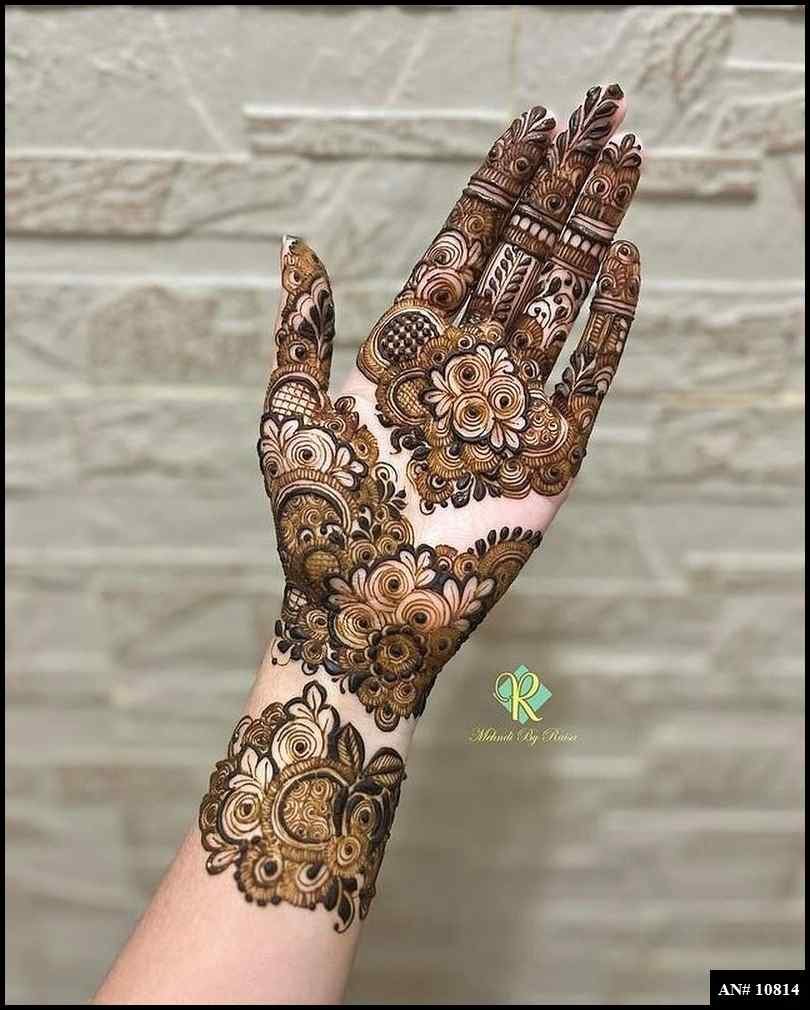 Front Hand Mehndi Design AN 10814