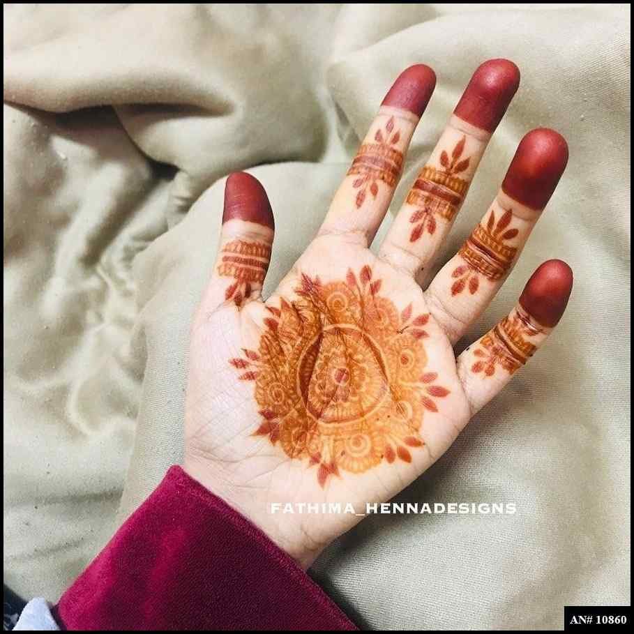 Front Hand Mehndi Design AN 10860