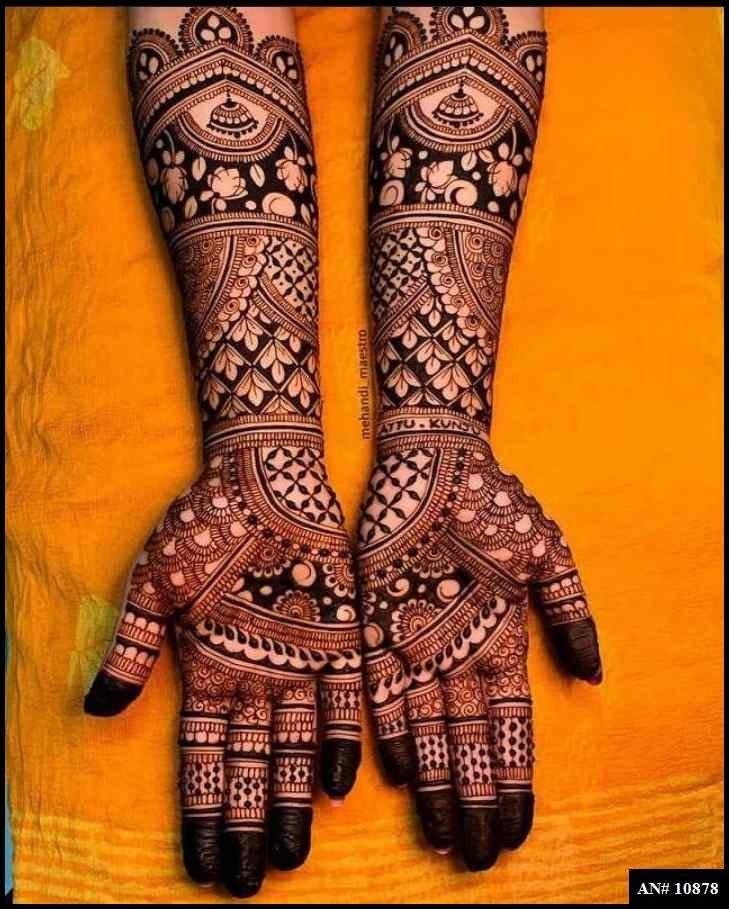 Front Hand Mehndi Design AN 10878