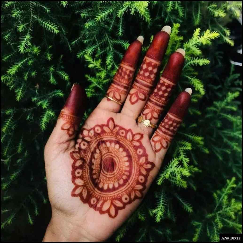 Front Hand Mehndi Design AN 10922