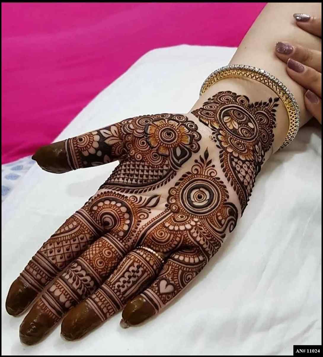 Front Hand Mehndi Design AN 11024