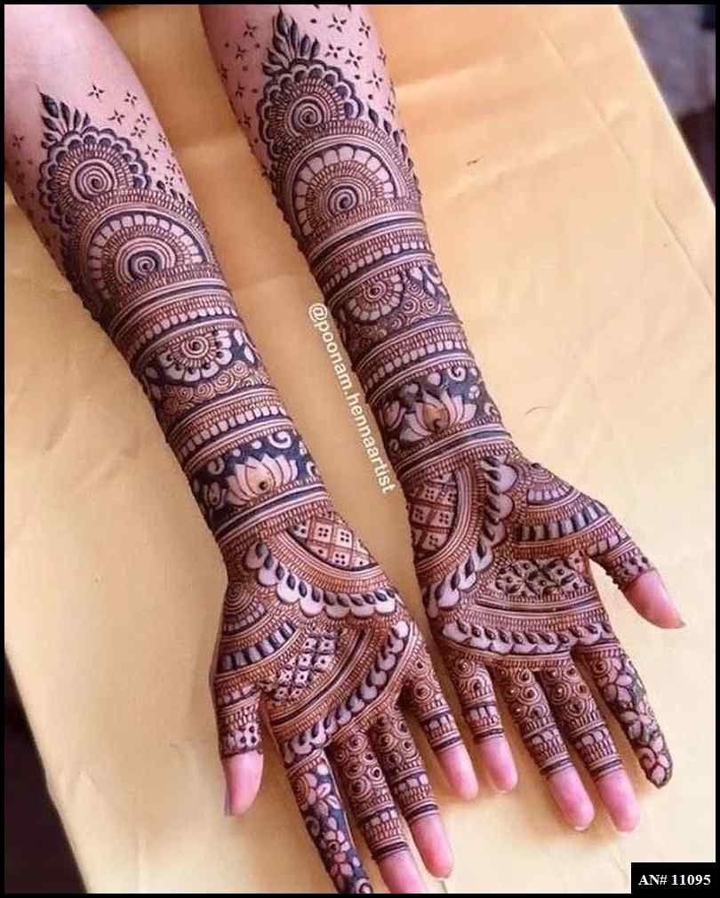 Front Hand Mehndi Design AN 11095