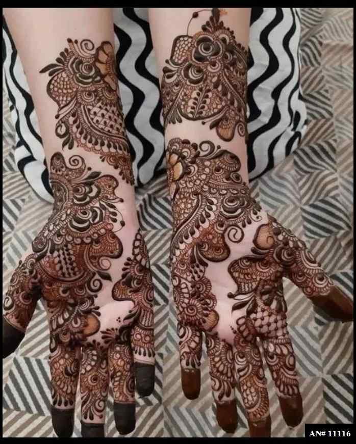 Front Hand Mehndi Design AN 11116