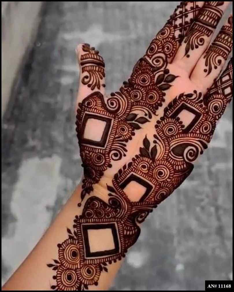 Front Hand Mehndi Design AN 11168