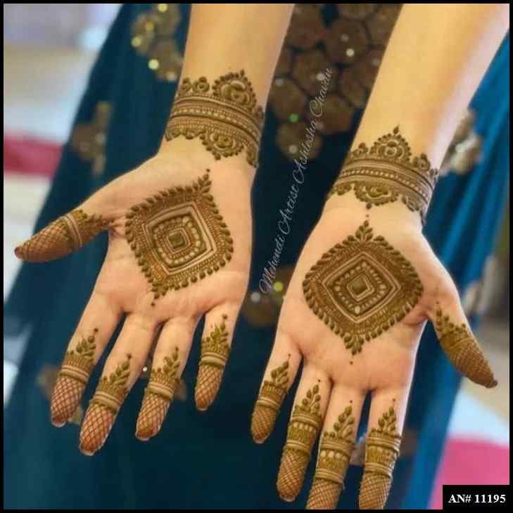 Front Hand Mehndi Design AN 11195