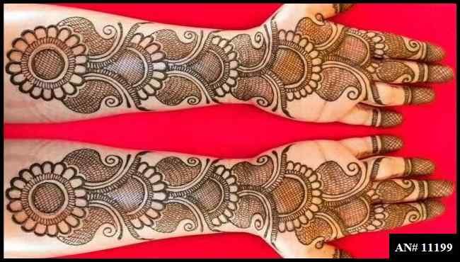 Front Hand Mehndi Design AN 11199