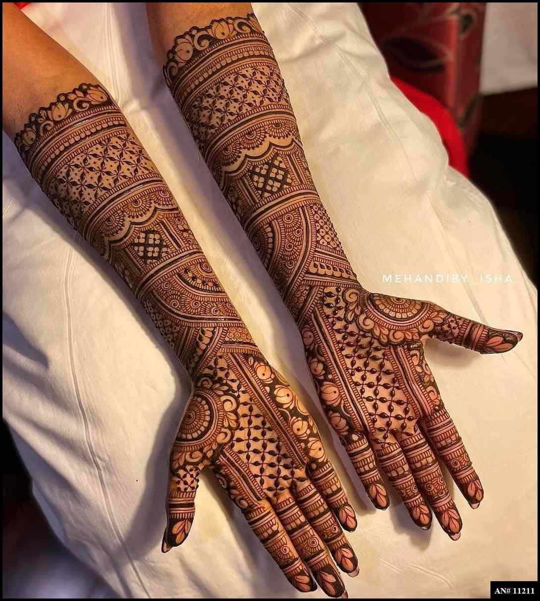 Front Hand Mehndi Design [AN 11585] | MehndiDig.com