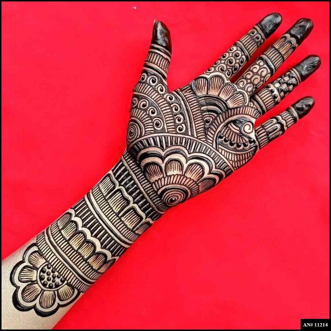 Front Hand Mehndi Design AN 11214