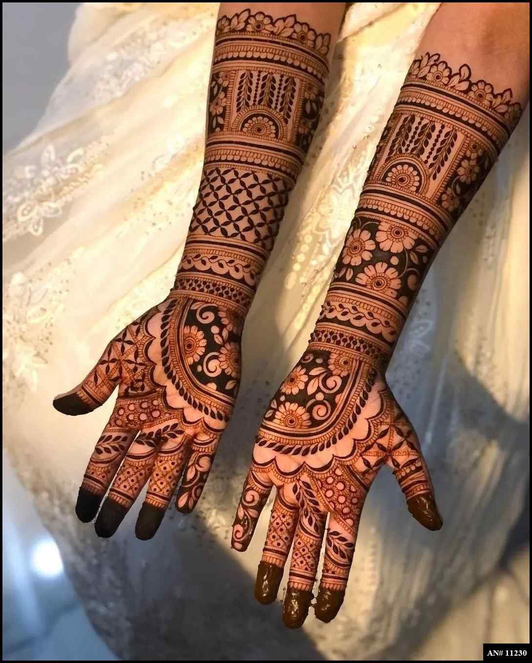 Front Hand Mehndi Design AN 11230