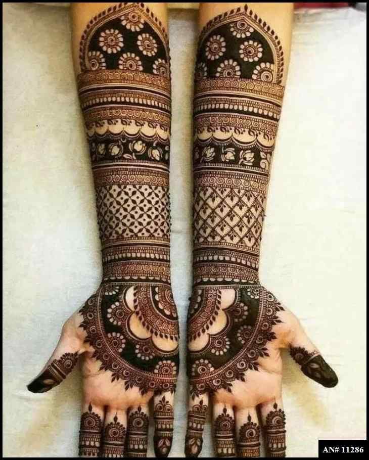 Front Hand Mehndi Design AN 11286