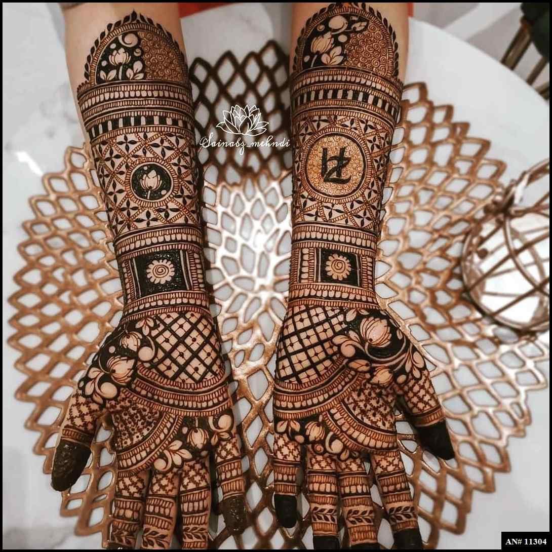 Front Hand Mehndi Design AN 11304