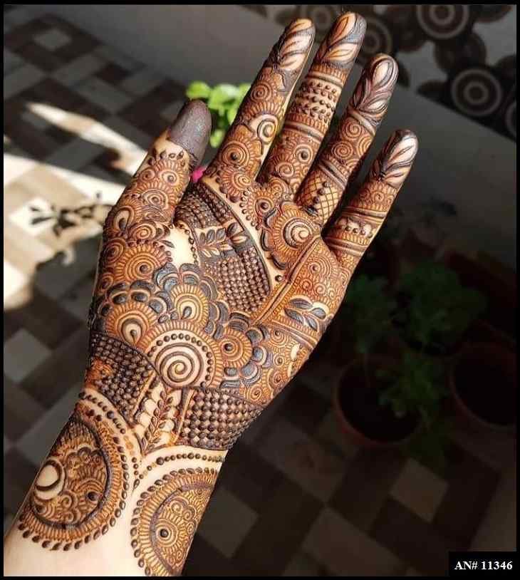 Front Hand Mehndi Design AN 11346