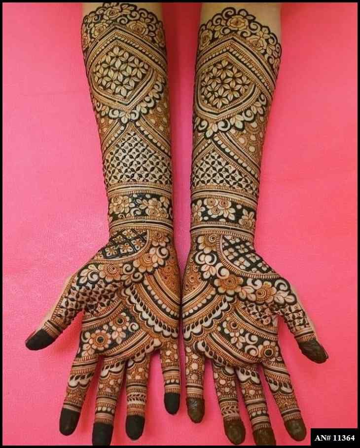 Front Hand Mehndi Design AN 11364