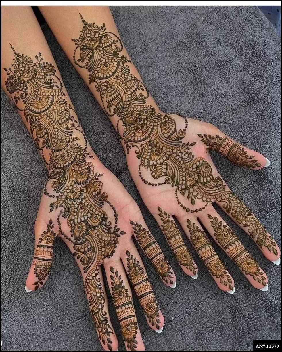 Front Hand Mehndi Design AN 11370