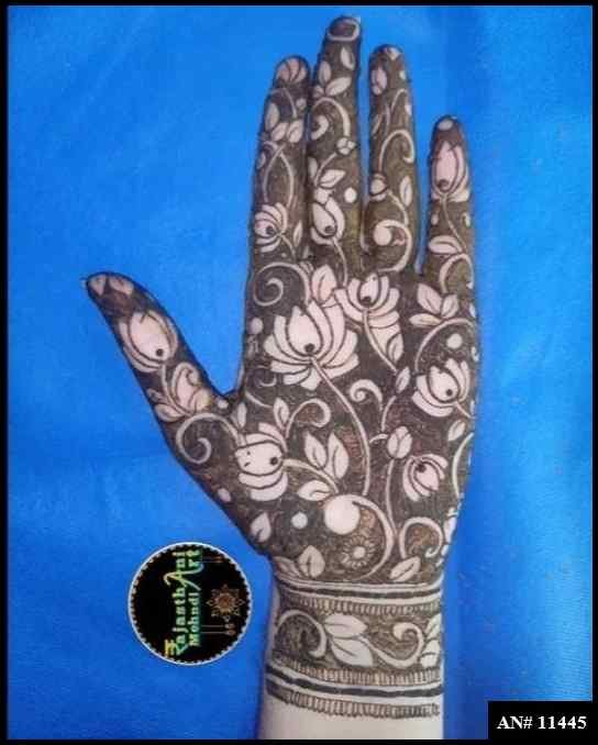 Front Hand Mehndi Design AN 11445