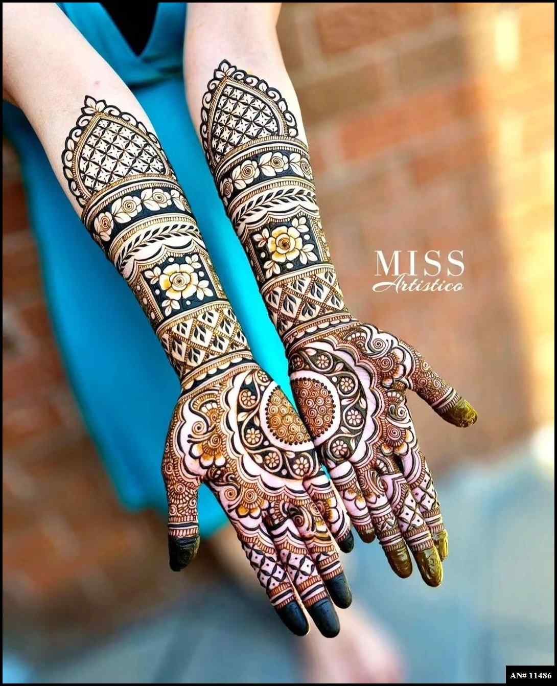 Front Hand Mehndi Design AN 11486