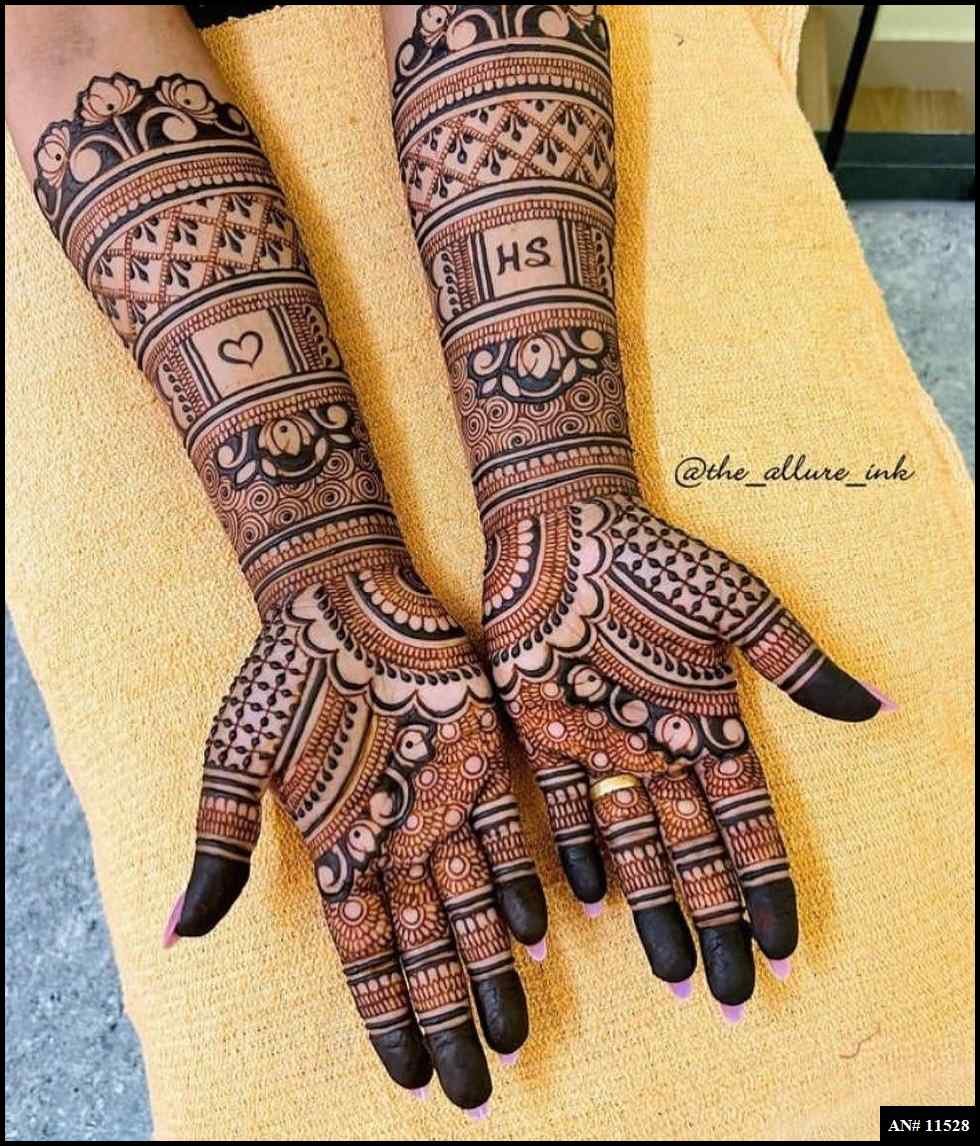 Front Hand Mehndi Design AN 11528