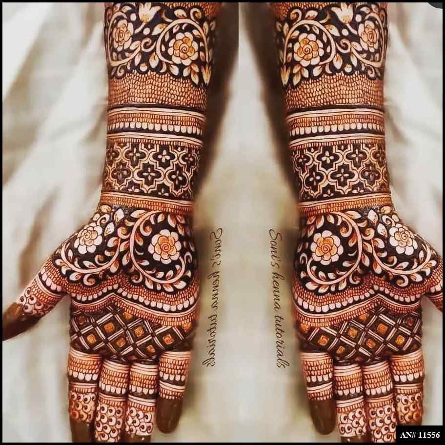 Front Hand Mehndi Design AN 11556