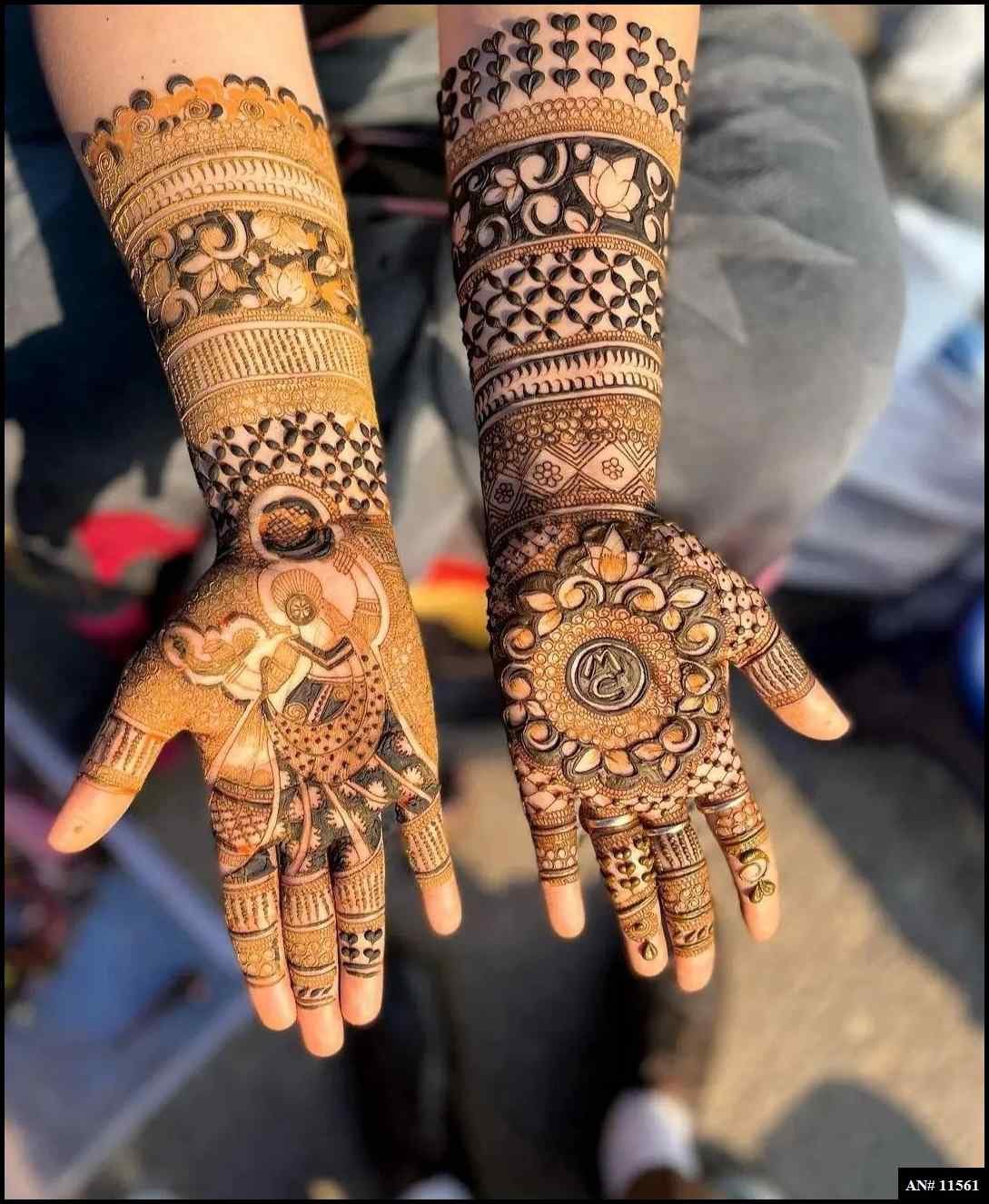 Front Hand Mehndi Design AN 11561