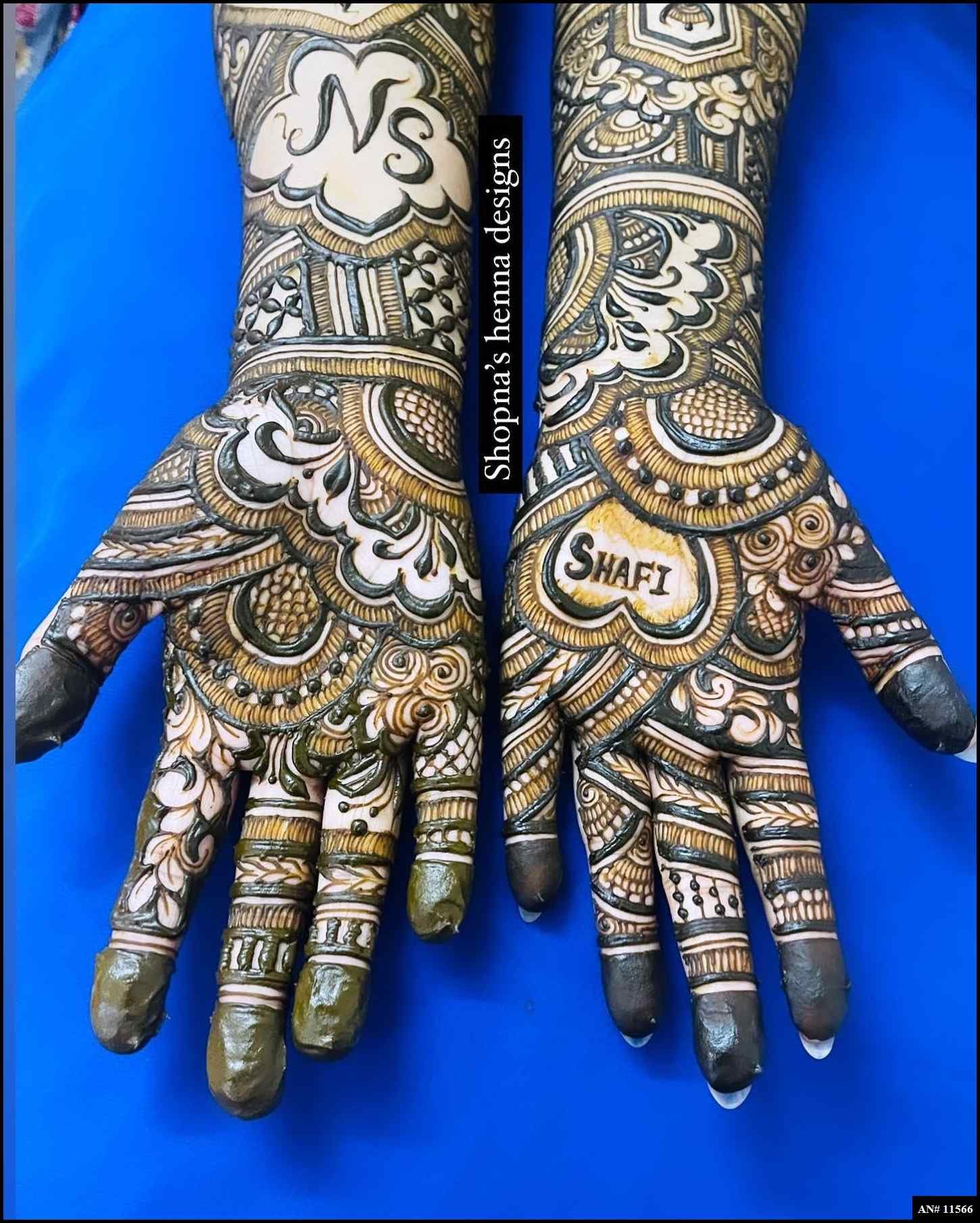 Front Hand Mehndi Design AN 11566