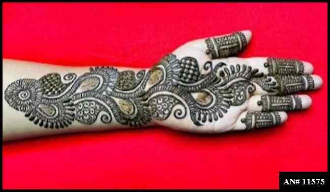 Front Hand Mehndi Design AN 11575
