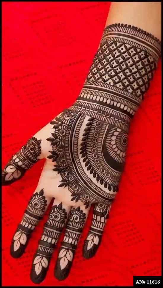 Front Hand Mehndi Design AN 11616