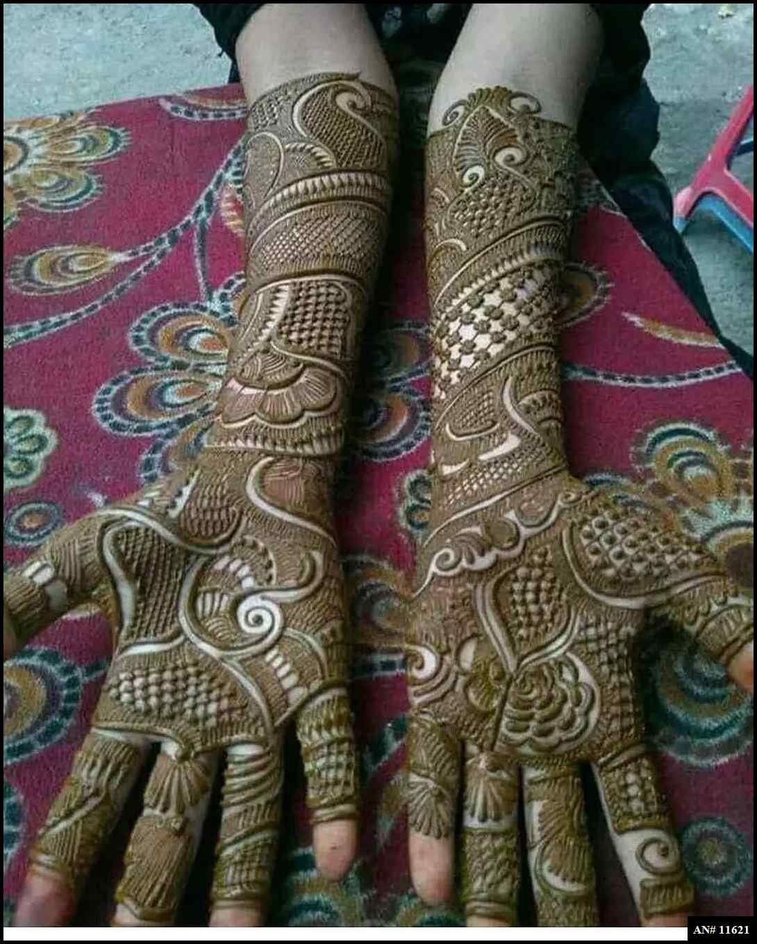 Front Hand Mehndi Design AN 11621