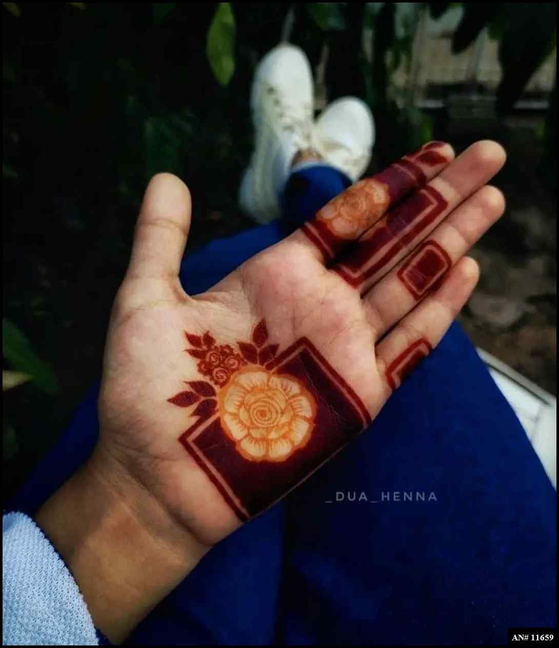 Front Hand Mehndi Design AN 11659