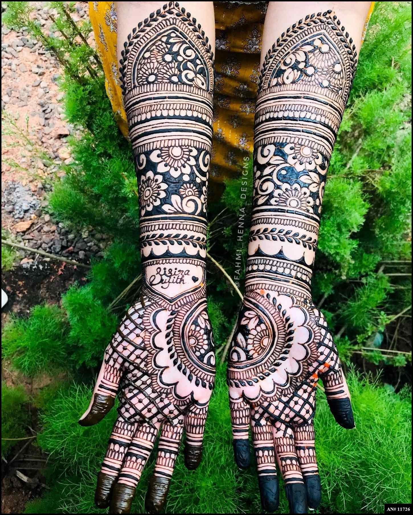 Front Hand Mehndi Design AN 11726