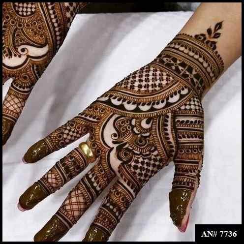 Front Hand Mehndi Design AN 7736