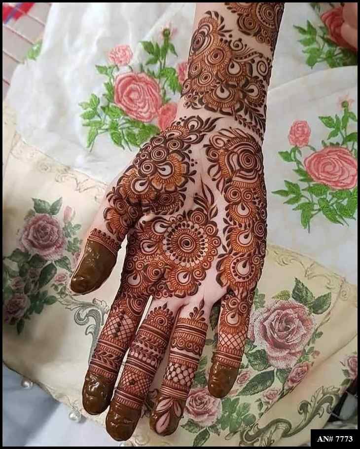 Front Hand Mehndi Design AN 7773