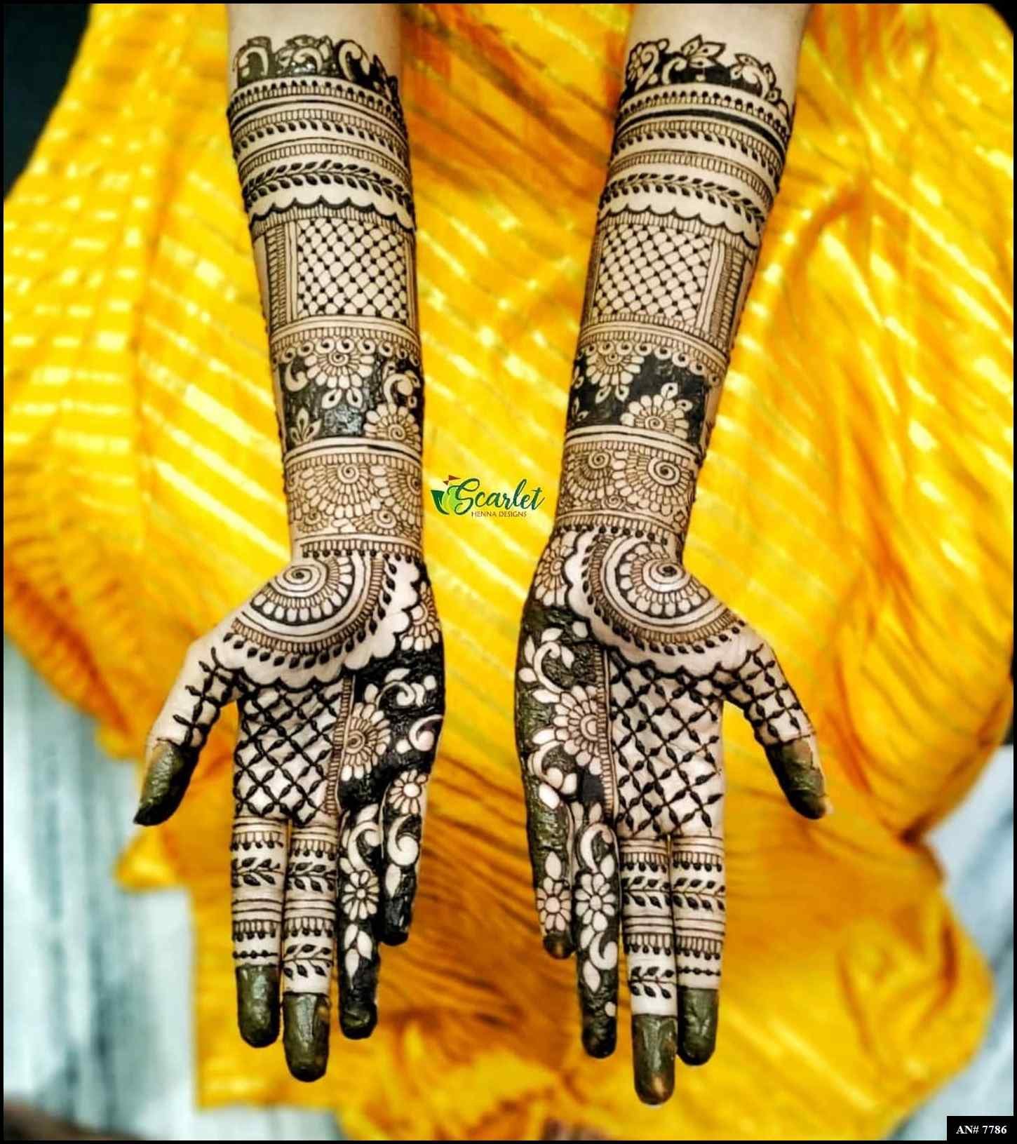 Front Hand Mehndi Design AN 7786