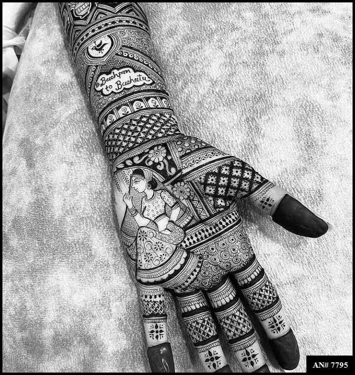 Front Hand Mehndi Design AN 7795