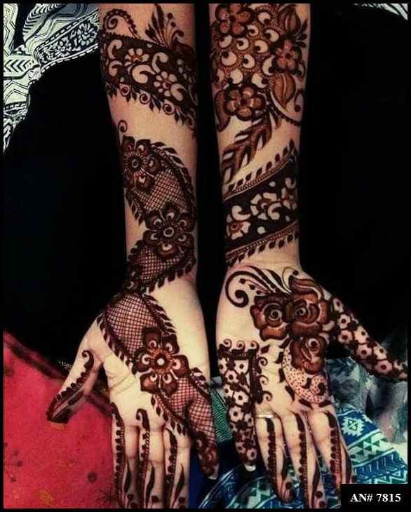 Front Hand Mehndi Design AN 7815