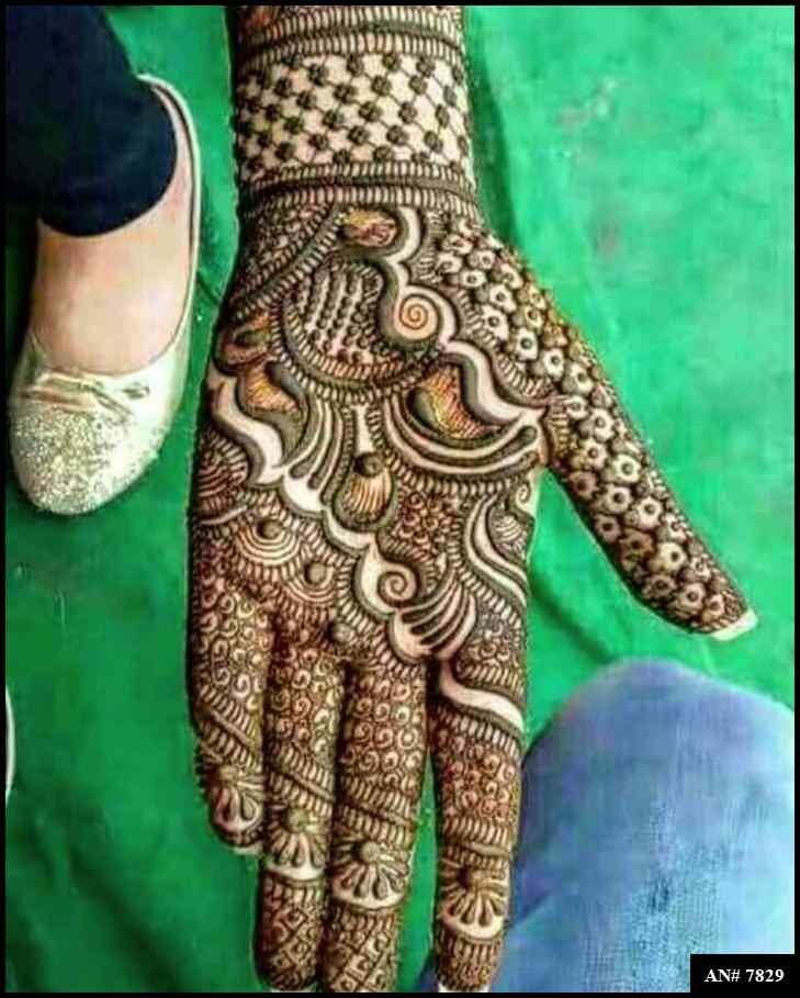 Front Hand Mehndi Design AN 7829